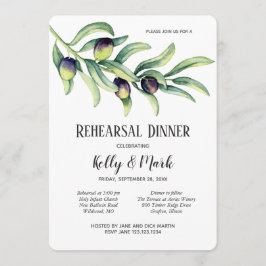 Invitación Cena de ensayo de vitivinícola de ramas de oliva