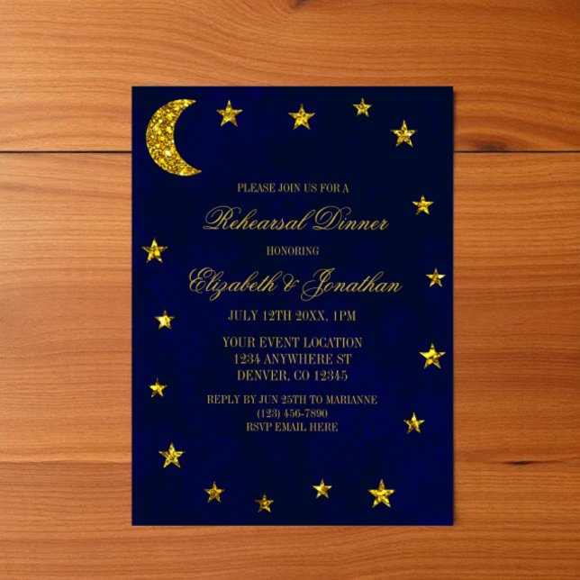 Invitación Cena de ensayo del cielo celeste (Subido por el creador)