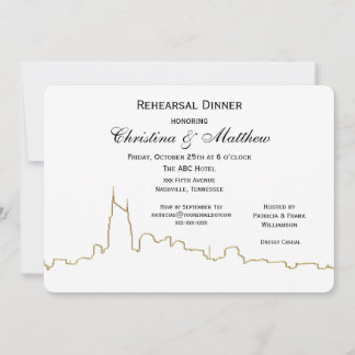 Invitación Cena de ensayo del perfil de Nashville Tenn