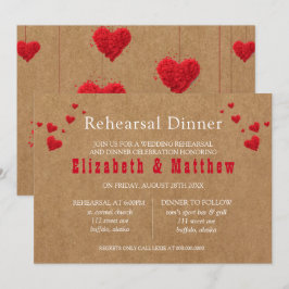 Invitación Cena de ensayo el día de San Valentín