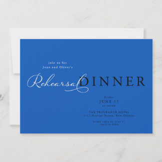 Invitación Cena de ensayo elegante