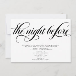 Invitación Cena de ensayo elegante