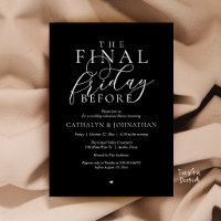 Cena de ensayo elegante “El último viernes antes”