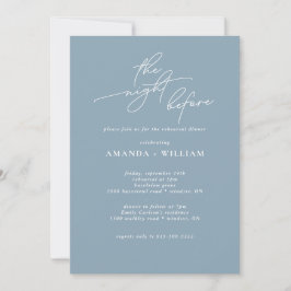 Invitación Cena de ensayo elegante y moderna