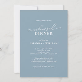 Invitación Cena de ensayo elegante y moderna