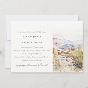Invitación Cena de ensayo en Colorado Springs, Colorado