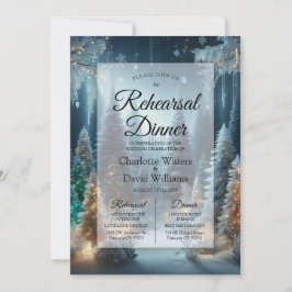 Invitación Cena de ensayo en Pinos Helados en Resplandor Inve