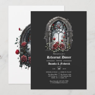 Invitación Cena de ensayo gótico de fantasía oscura con venta