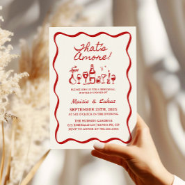 Invitación Cena de ensayo italiana a mano