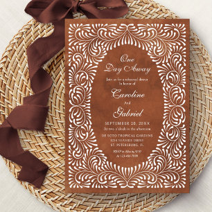 Invitación Cena de ensayo mexicana de terracota Talavera