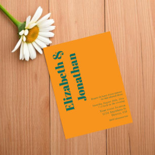 Invitación Cena de ensayo minimalista Vibrante Amanecer