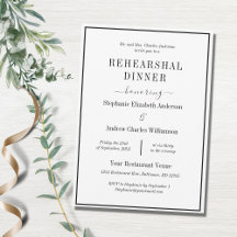Cena de ensayo moderna minimalista en blanco y neg