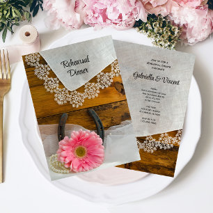 Invitación Cena de ensayo occidental en el país de los pastos