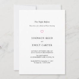 Invitación Cena de ensayo personalizada