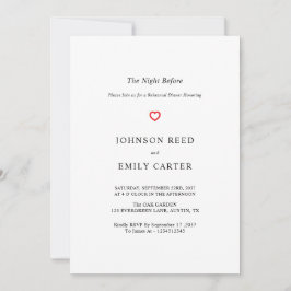 Invitación Cena de ensayo personalizada
