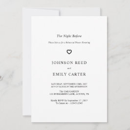 Invitación Cena de ensayo personalizada