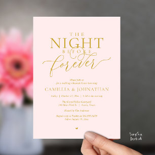 Invitación Cena de Ensayo Romántico “Noche Antes de Siempre”