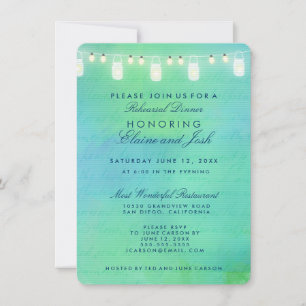 Invitación Cena de ensayo sobre el agua