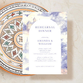 Invitación Cena de ensayo Toile de jouy