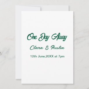 Invitación Cena de ensayo Un día antes la noche antes nombre