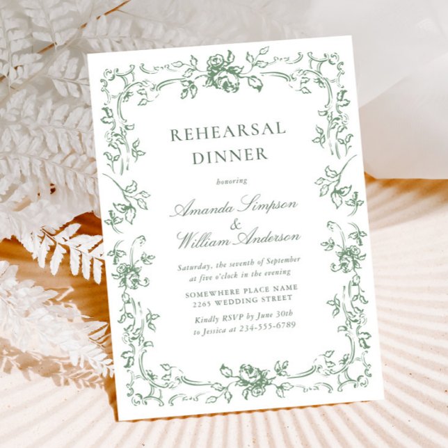 Invitación Cena de ensayo verde de la orquesta renacentista (Subido por el creador)