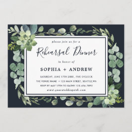 Invitación Cena de exitosa cena de la Marina Azul de Medianoc