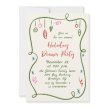 Cena de feriado de Navidades caprichosos