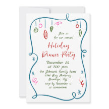 Cena de feriado de Navidades caprichosos