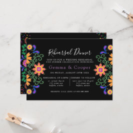 Invitación Cena de Fiesta Mexicana Floral