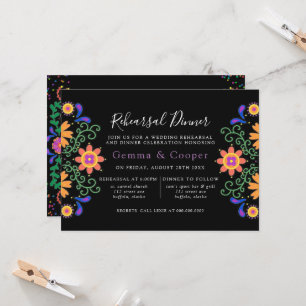 Invitación Cena de Fiesta Mexicana Floral