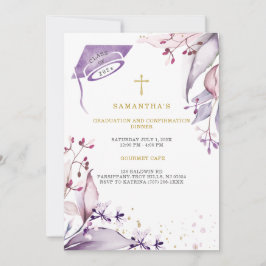 Invitación Cena de graduación y confirmación