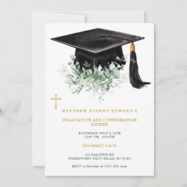 Invitación Cena de graduación y confirmación