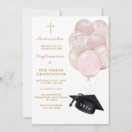 Invitación Cena de graduación y confirmación