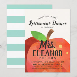 Invitación Cena de jubilaciones de Apple para profesores | In