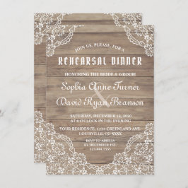 Invitación Cena de la antigua posada de un capricho vintage