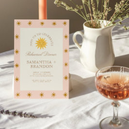 Invitación Cena de la cena de los ensayos folclóricos celeste