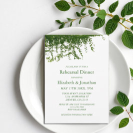 Invitación Cena de la cena de un ensayo colgante de Ivy Green