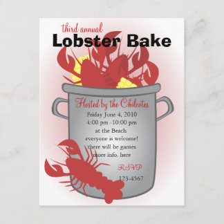 Invitación Cena de langostas