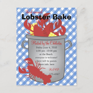 Invitación Cena de langostas