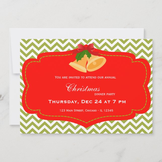 Invitación Cena de Navidad (Anverso)