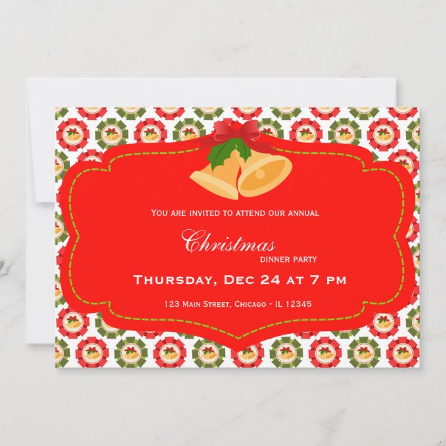 Invitación Cena de Navidad (Anverso)