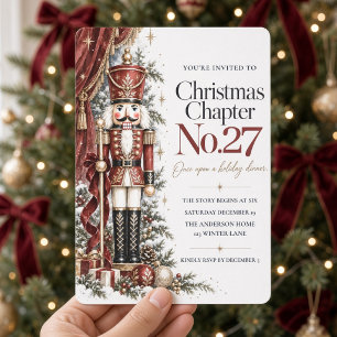 Invitación Cena de Navidad de cuento de cascanueces de Borgoñ