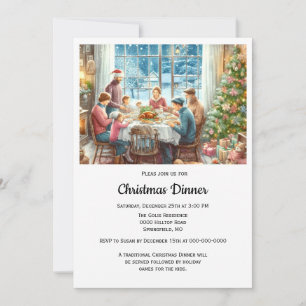 Invitación Cena de Navidad familiar