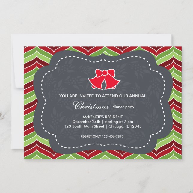 Invitación Cena de navidades (Anverso)