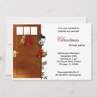 Invitación Cena de navidades Bells