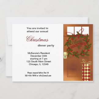 Invitación Cena de navidades Bells