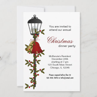Invitación Cena de navidades Bells