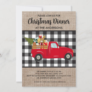 Invitación Cena de Navidades de camiones de la época de la ch
