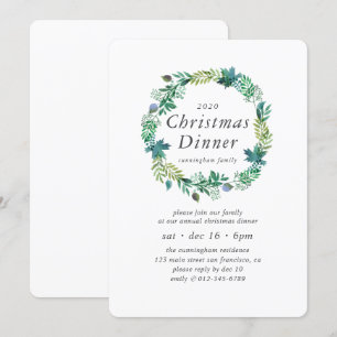 Invitación Cena de Navidades de la guerra de la Moda simple m