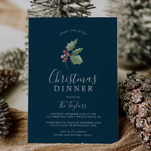 Invitación Cena de navidades Navidades de la vegetación   Arm